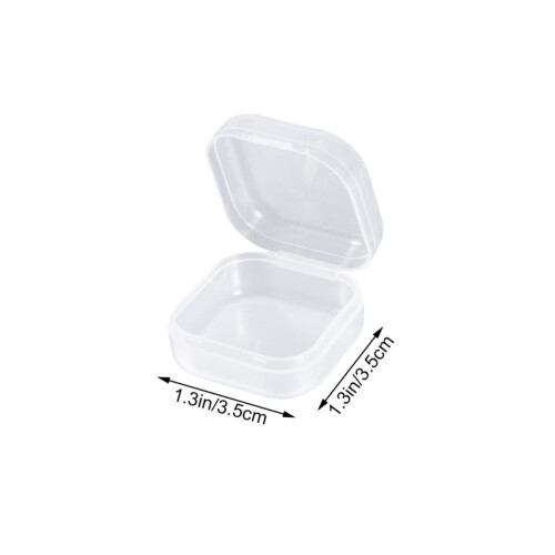 30pcs Clear Plastic Storage Box with Lid, Multipurpose Rectangular Organizer for Home, Travel and Craft Supplies 1