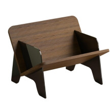 Vinyl Record Holder Stand for Desktop Display CD Storage Rack for LPs and Tapes