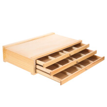 Paint Brush Organizer with Multi Compartment Design for Artists, Lightweight Art Supplies Storage Box