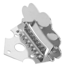 Chrome Mandolin Tailpiece Cloud Shaped Metal Replacement with Durable Finish and Enhanced Sound Clarity