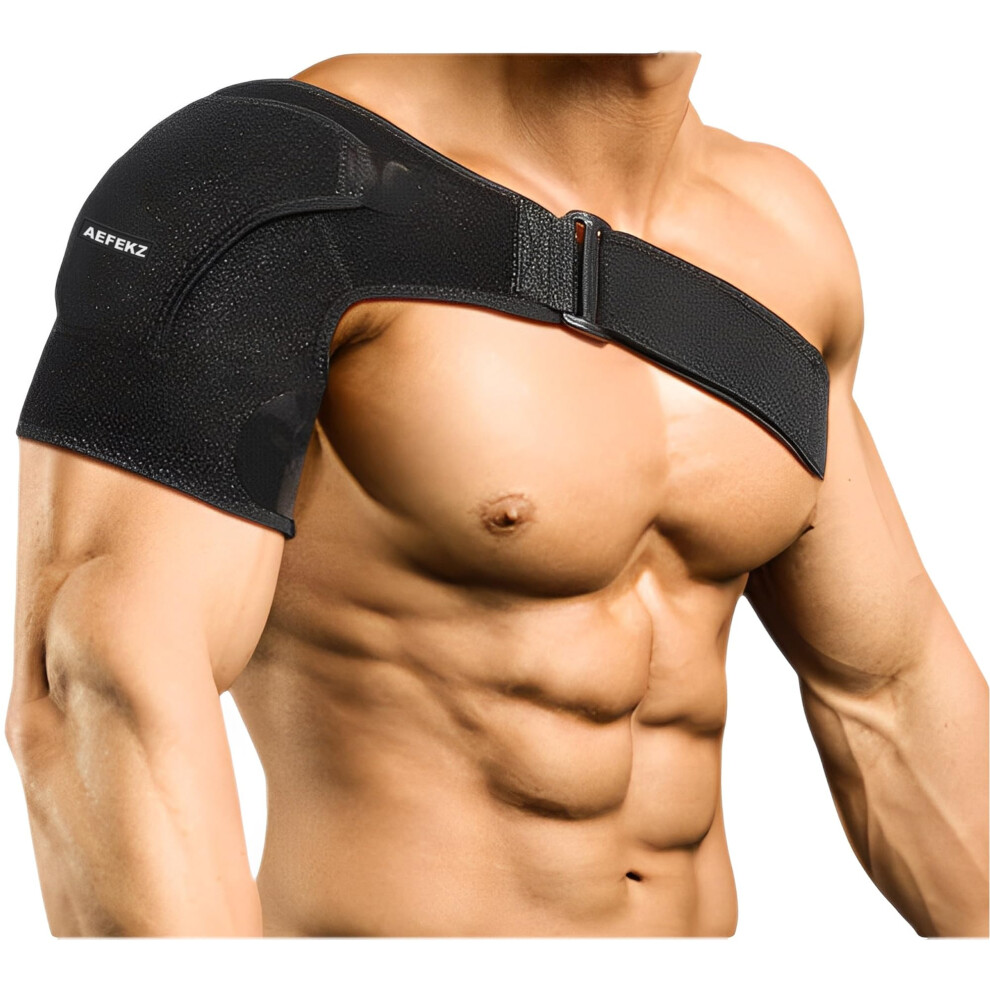 Shoulder Brace with Targeted Compression Support and Optional Heat Therapy for Rotator Cuff Injury