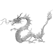 Metal Model Kit Stainless Steel Dragon DIY Mechanical Puzzle for Adults, Glue Durable Design
