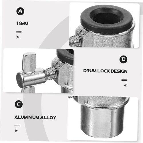 Drum Stand Screw Connector Bracket, Durable Metal Drum Hardware Replacement with Secure Height Lock and Stable Angle Adjustment 1