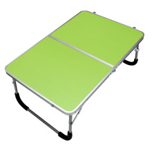 Camping Folding Table Lightweight Aluminum Alloy Desk for Outdoor Camping BBQ Hiking Travel Green