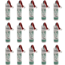 LS14500 3.6V 2600mAh Lithium AA Battery Pack of 15 with Plug for Meter Sensor PLC LongLasting Power