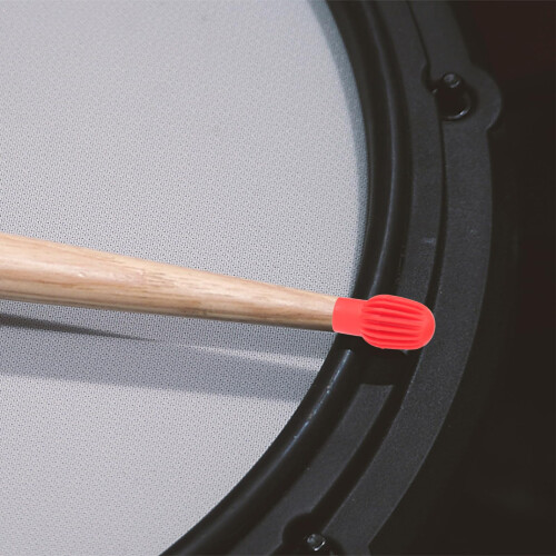 2pcs Drumstick Practice Covers with Noise Reduction Design and Elastic Fit for Beginners 2