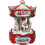 Christmas carousel music box red white6.5inch 1