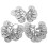 ID Tags Stainless Steel Round Numbered 1-30 Key Chain 30Pcs 2