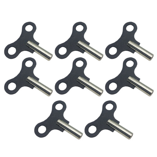 Metallnyckel för träklockor – 8-pack