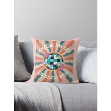 Retro disco kussenhoes met origineel kunstwerk