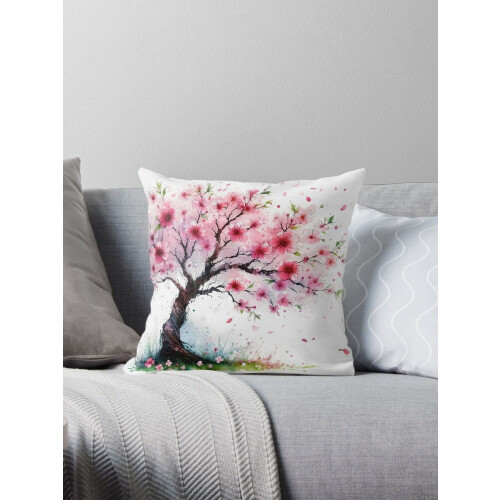 Μαξιλαροθήκες AIVO Falling Black Sakura Cherry Blossom Throw, Θήκες Μαξιλαροθήκης, Θήκη Καναπέ, Διπλής