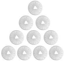 Rollschneiderklingen für Stoff und Leder, Ersatzklingen, 28 mm Präzisionsschneide-Hochleistungs-Rollschneiderklingen aus SKS-7-Stahl und