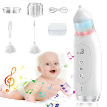 Aspiratore nasale per neonati, aspirazione delicata ed efficace, portatile e facile da usare, sicuro e igienico per neonati e bambini, compatto e