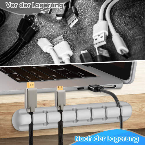 Cable Clips Cable Holder,6pieces Cable Holder Self-Adhesive Multi-Purpose Cable Guide Cable Organizers,Cable Management
