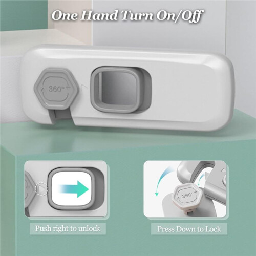 Baby Cabinet Locks Children Safety Protector Multi-Function Kid Proof Fridge Lock Refrigerator Drawer Locks Childproof 1