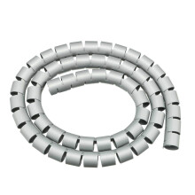 Cable Management Sleeve 20mm Flexible Spiral Cable Organizer 1 Meter Gray Reusable Wire Protection