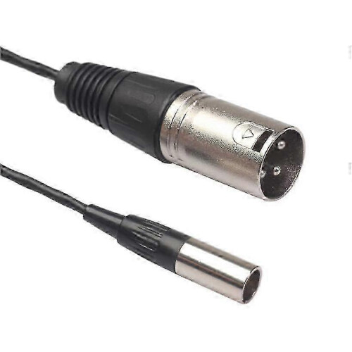 Cable Mini XLR macho a XLR macho   Conector de audio profesional de 3 pines 2