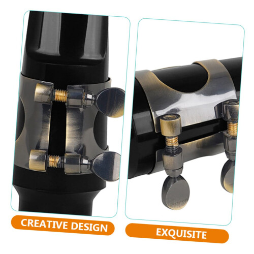 Durable Brass Clarinet Ligature Clamp with Smooth Finish, Easy Installation Compact Accessory 1