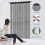 Black String Curtain for Doorways & Windows - 39"x78.5" Divider Panel 2