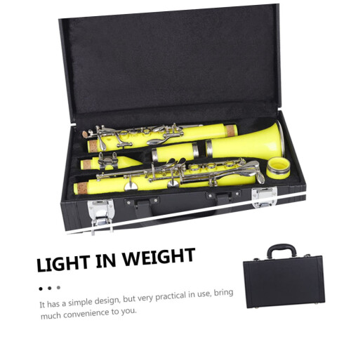 Dustproof Black Clarinet Case with Carry Handle for Secure Lightweight Storage 1