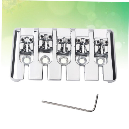 Silver Guitar Bridge Saddle Replacement Set for Ukulele and Guitar, Easy Installation, Reliable Fit 1