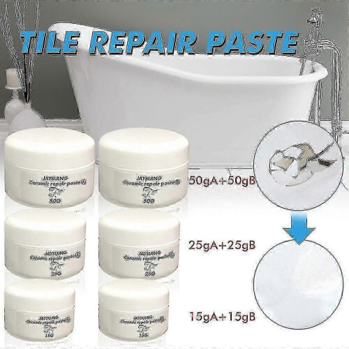 Ceramic & Enamel Repair Kit - Paste for Bath Crack Fix 1
