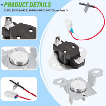 6931EL3003D Grenzwertthermostat & 6323EL2001B Thermistor & 6931EL3001E Thermostat - für  Trockner, Ersetzt AP4440975 1268366