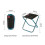 Lightweight Folding Stool Compact for Travel and Hiking Zekai 2