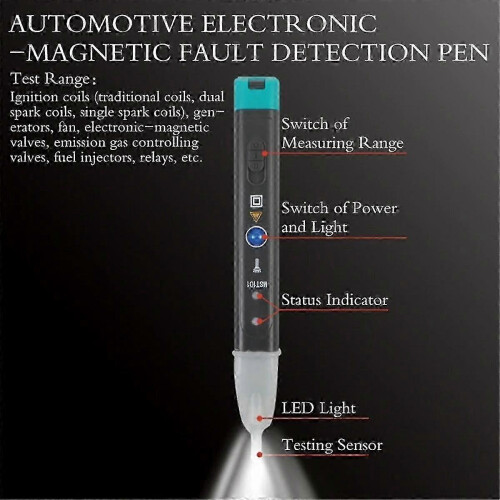 Ignition Coil Tester Pen - 101 Probes Automotive Engine Fault Detection Tool 2