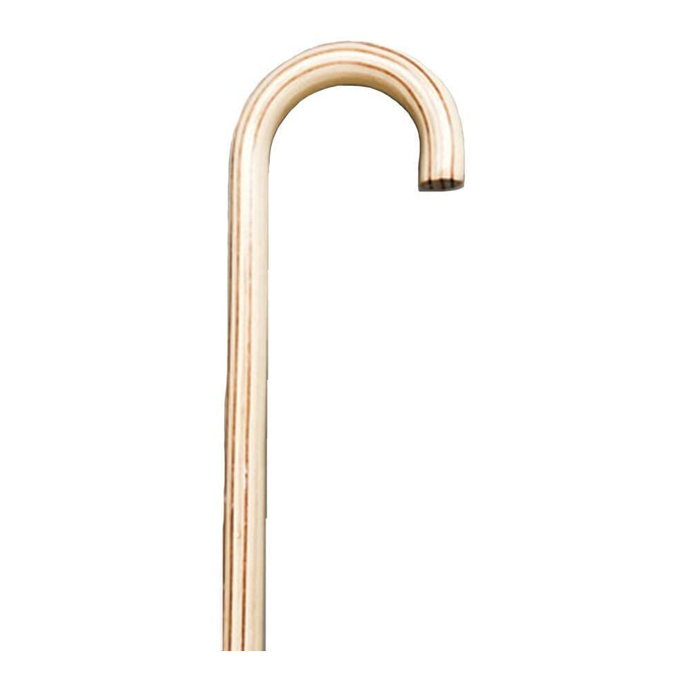Handcrafted Wooden Walking Stick with Ergonomic Grip, Solid Wood Cane for Elderly Support and Hiking