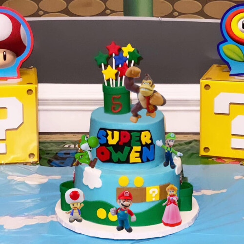 6-delt Super Mario kagetoppersæt 2