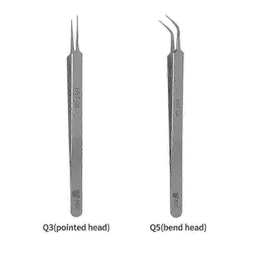 Straight Fine Tweezer for Precision Handling - Stainless 1