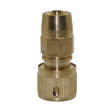 Garden Hose Quick Connector Set 10 Pcs Brass and Plastic Hose Adapter 17mm to 9mm Leakproof for Irrigation