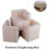 4 teiliges Set hölzerner Bettfüße für schwere Möbel 3