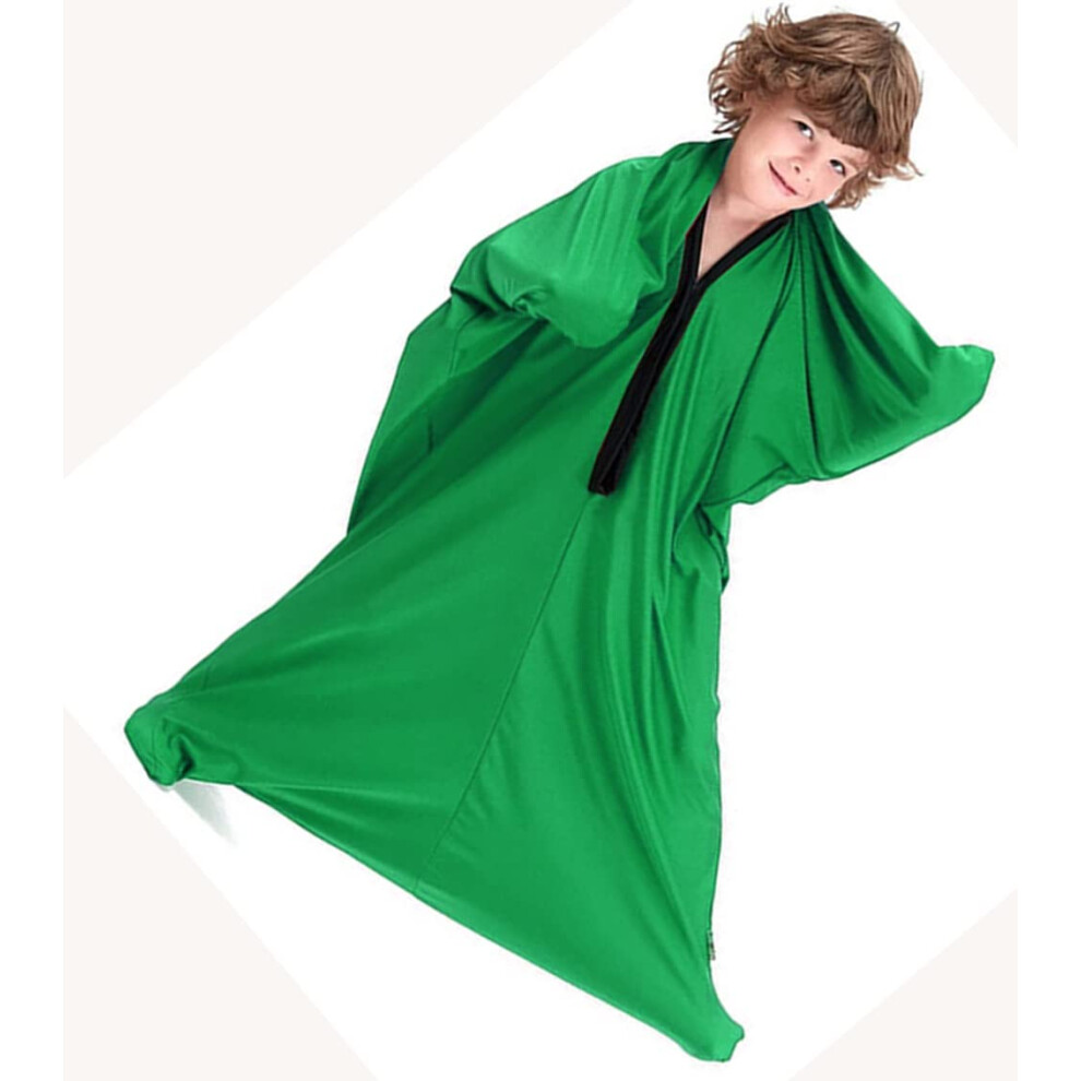 Green Sensory Body Sock Small For Kids With Autism Adhd Â Calming Compression And Stretchable Design