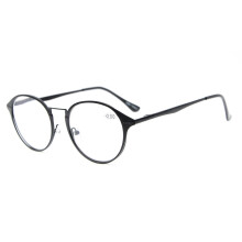 Black Round Reading Glasses +2.75 Retro Design Spring Hinge Comfort for Men and Women