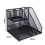 Plastic File Organizer Vertical Document Holder Durable Black Folder Storage Rack for Office Desk 2