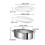 304 Stainless Steel Oval Fish Steaming Pot with Rack - Single Layer Thickened Multi - Use Cookware 4