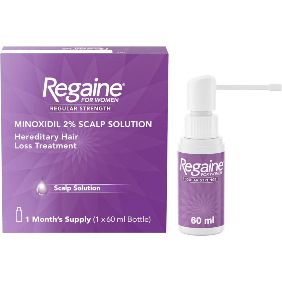 Regaine For Women Regular Strength 2% Minoxidil Scalp Solution – 60Ml