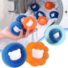 Pet Hair Remover for Laundry Dryer Balls, Reusable Dog Cat Fur Catcher for Clothes and Bedding, 9 Pcs