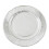 Talerze papierowe BalsaCircle Silver Metallic 10,5" Dinner i 7" 3