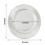 Talerze papierowe BalsaCircle Silver Metallic 10,5" Dinner i 7" 4