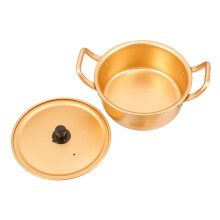 Korean Ramen Pot with Lid, Lightweight Aluminum Noodle Pot for Fast Heating and Camping Use