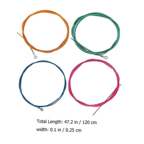 Electric Bass Strings Set 4 String Durable Long Lasting with Clear Balanced Tone for Beginners 2