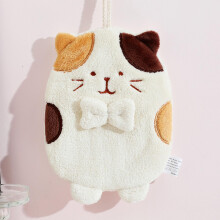 Super Absorbent Hanging Hand Towels Coral Velvet Thickened Soft Plush Kitchen and Bathroom Towels