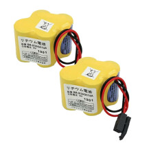 (2Pack) BR2/3AGCT4A 6V 4400mAh Lithium Battery for Fanuc CNC A98L00310025, LongLasting Power