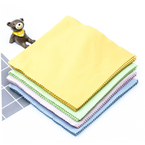 10pcs Microfiber Cleaning Cloth for Phone Screen, Lint‑ Scratch‑ Soft Wipes, Random Color 2