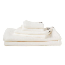 Honeycomb Weave Cotton Face Towel Set of 6 White – Ultra Absorbent Quick Dry PostBleached Soft Cotton for Gentle Skin Care