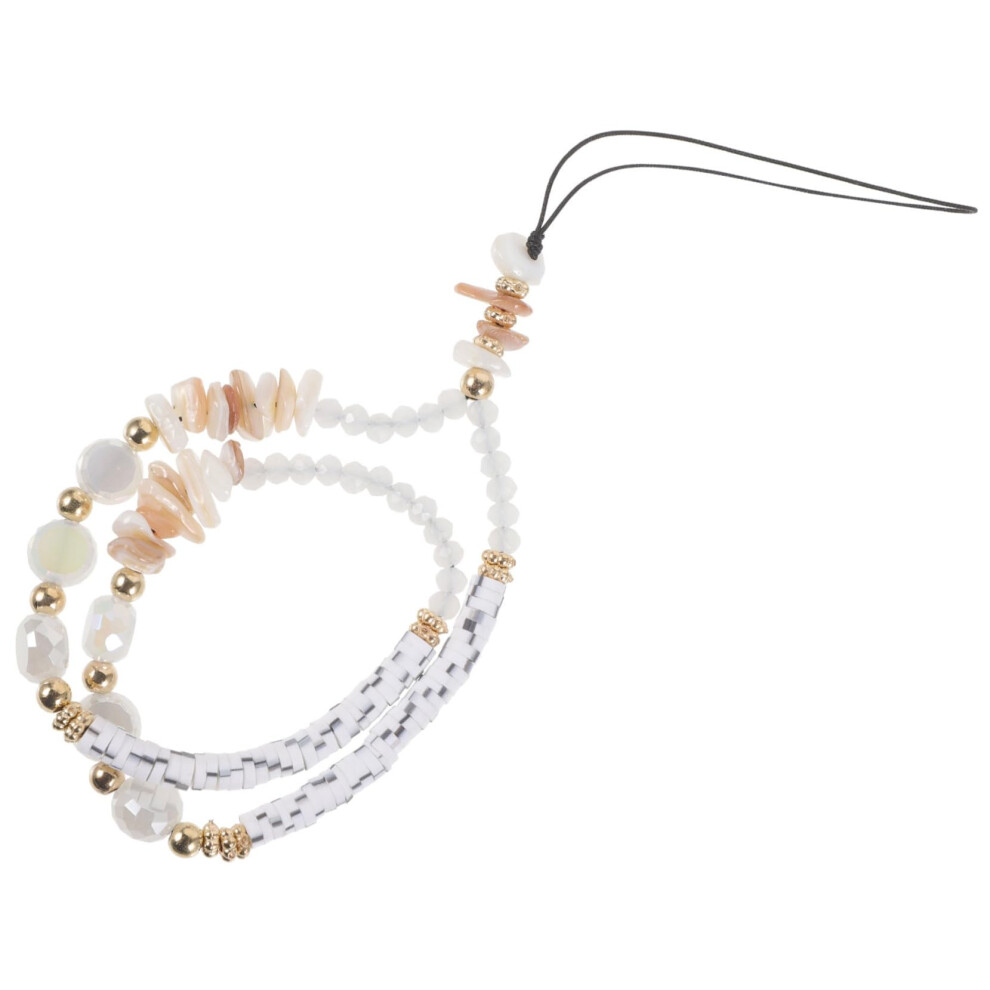 Colorful Beaded Phone Lanyard For Smartphones, Adjustable Antiloss Wrist Strap With Quick Attach Connector 9310869719632