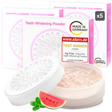 (5) OnlySmile Zahnbleaching Pulver | Testsieger 2025 | Zahnpulver gegen Zahnverfärbungen | Zahnaufhellung | Teeth Whitening